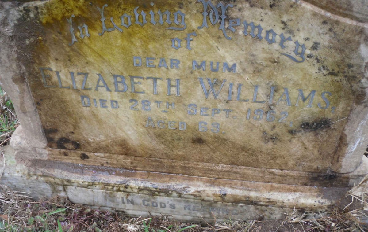 WILLIAMS Elizabeth -1962