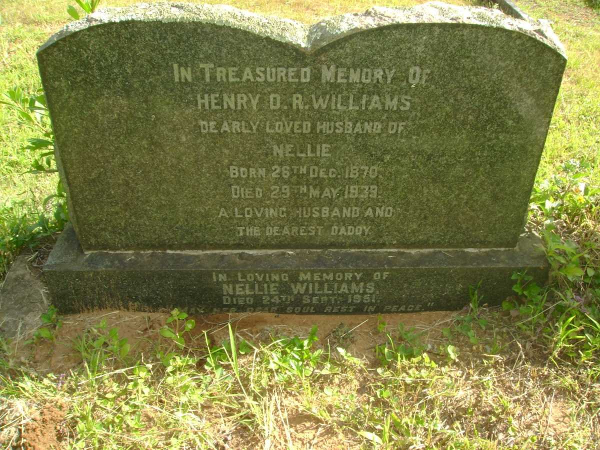 WILLIAMS Henry D.R. 1870-1939 &amp; Nellie 1870-1939 :: Nellie -1951