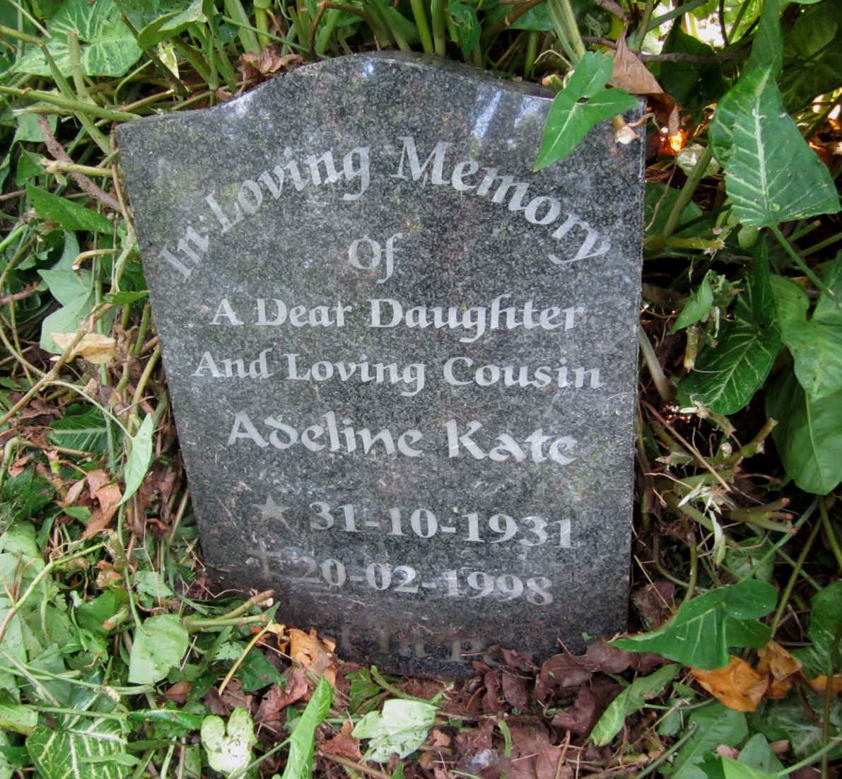 WILLIAMS Adeline Kate 1931-1998