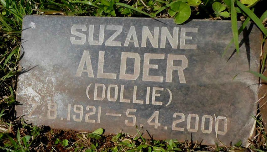 ALDER Suzanne 1921-2000