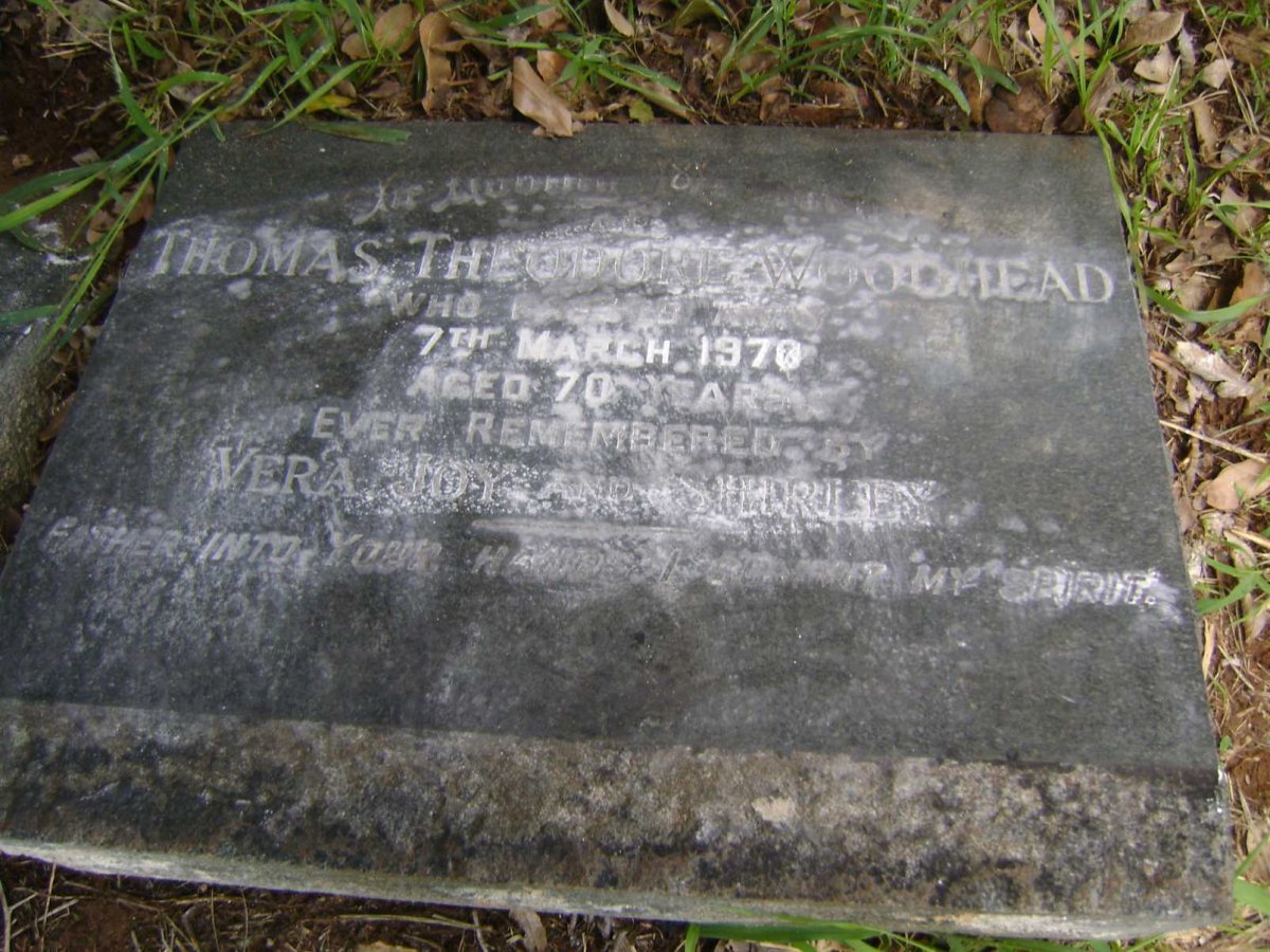 WOODHEAD Thomas Theodore -1970
