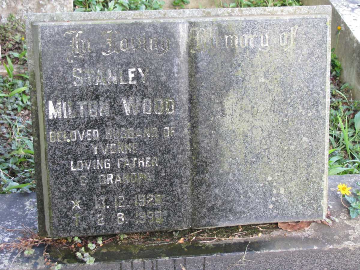 WOOD Stanley Milton 1929-1990