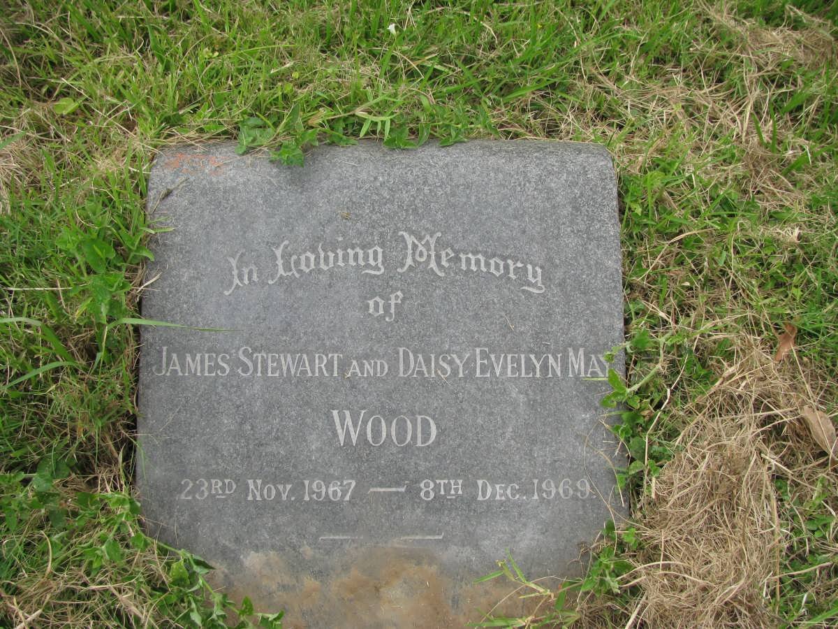 WOOD James Stewart -1967 &amp; Daisy Evelyn May -1969