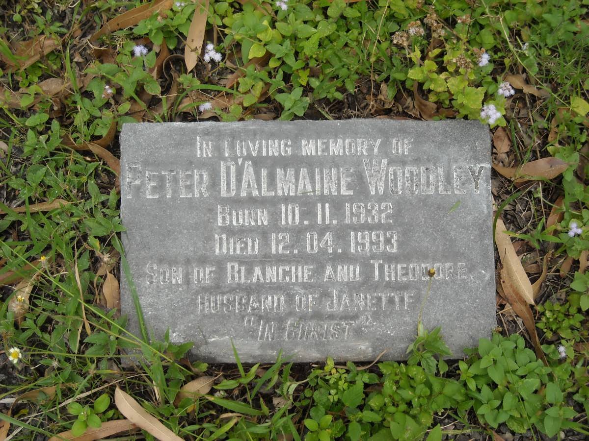 WOODLEY Peter D’Almaine 1932-1993