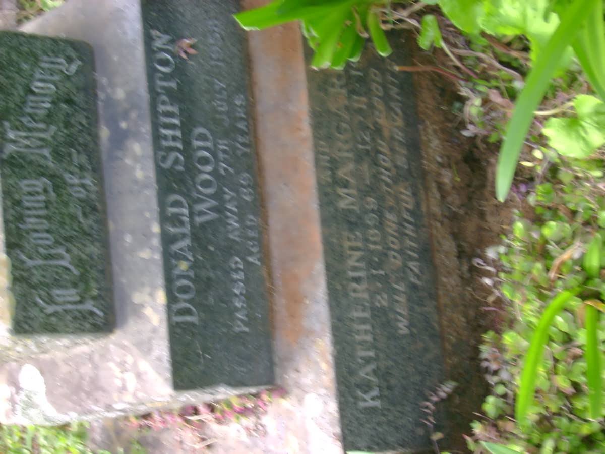 WOOD Donald Shipton -1958 &amp; Katherine Margaret 1899-1970