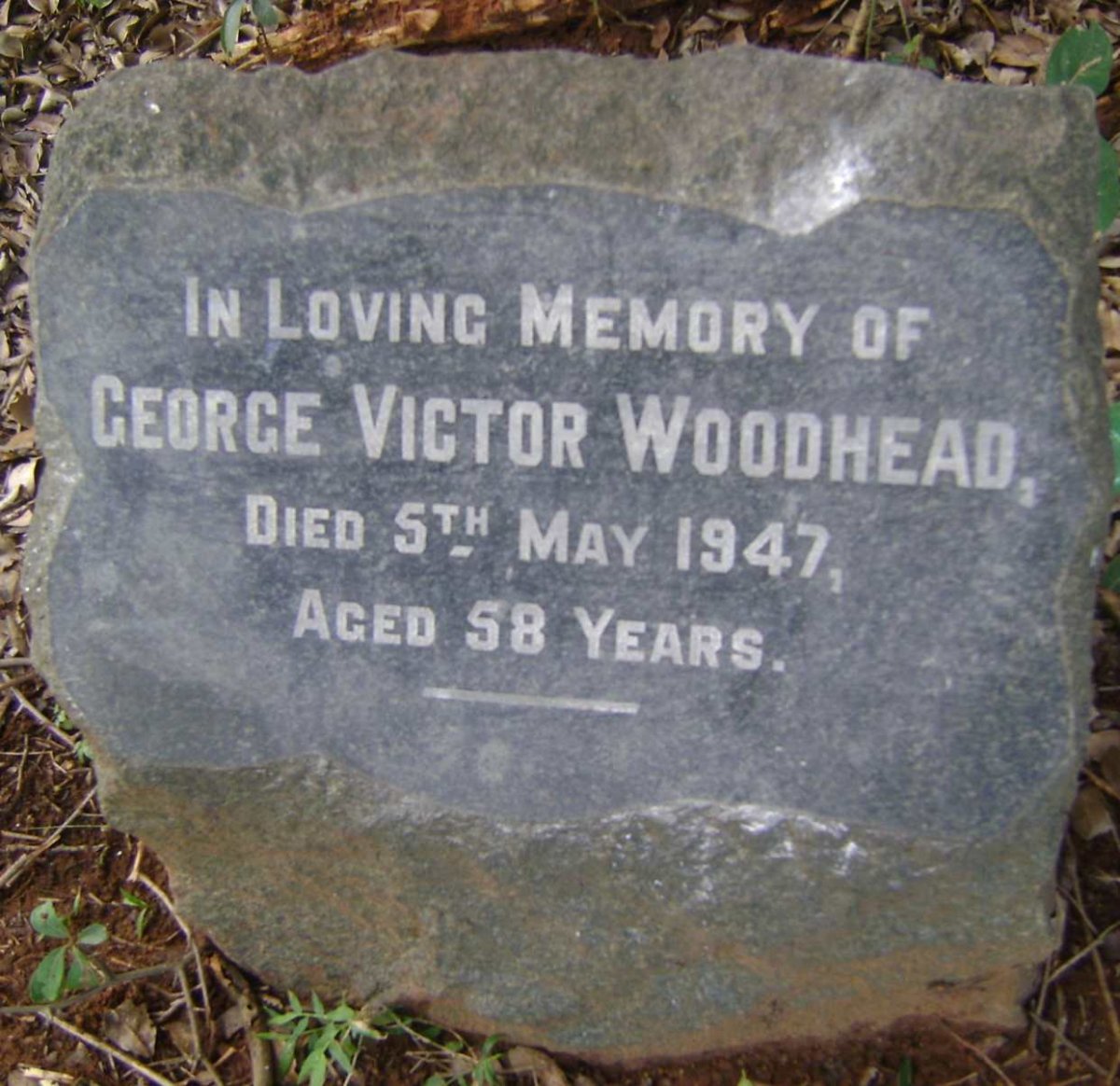 WOODHEAD George Victor -1947