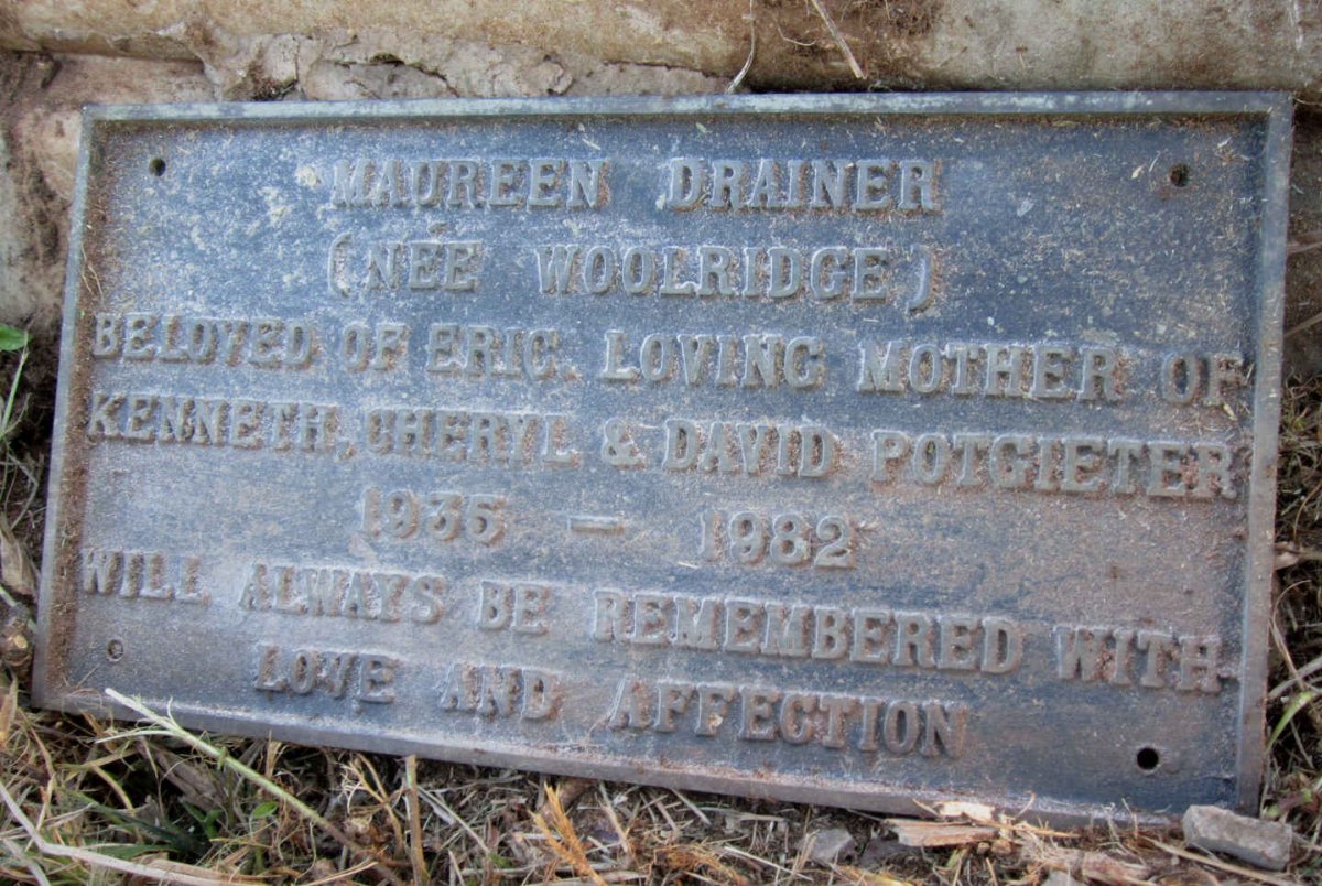 DRAINER Maureen nee WOOLRIDGE 1935-1982