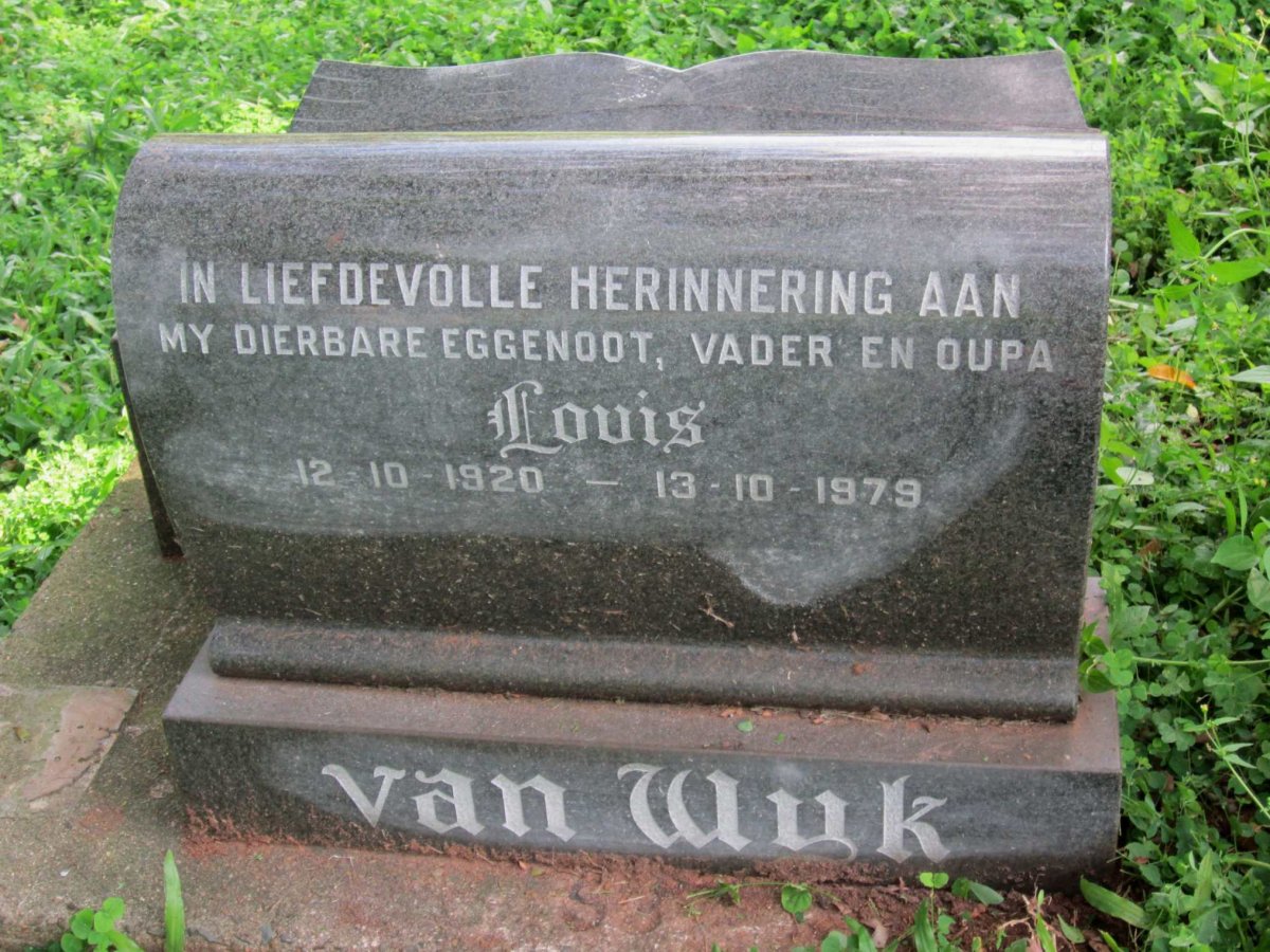 WYK Louis, van 1920-1979