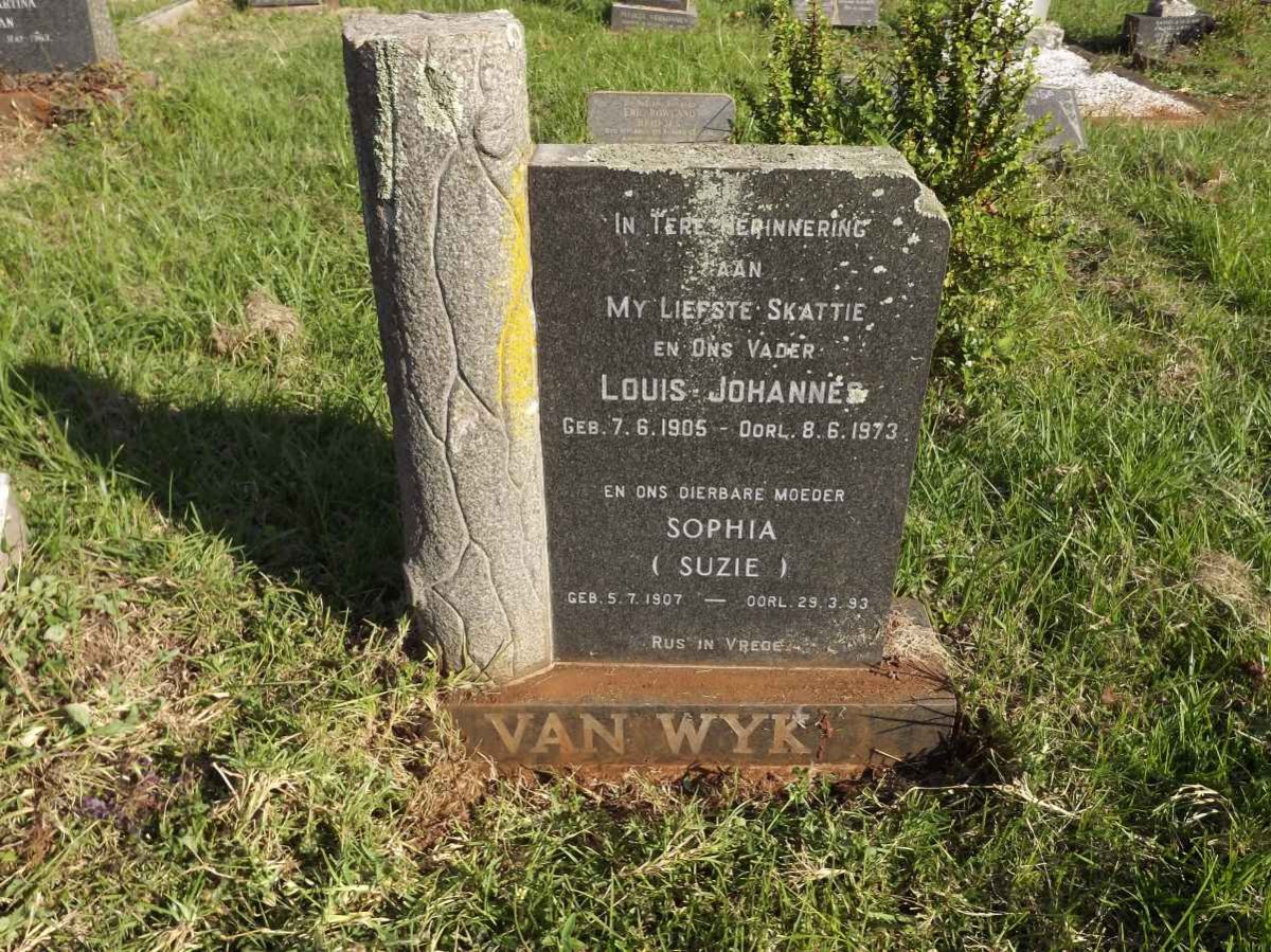 WYK Louis Johannes, van 1905-1973 &amp; Sophia 1907-1983