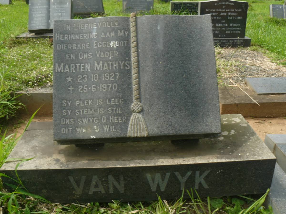 WYK Marten Mathys, van 1927-1970