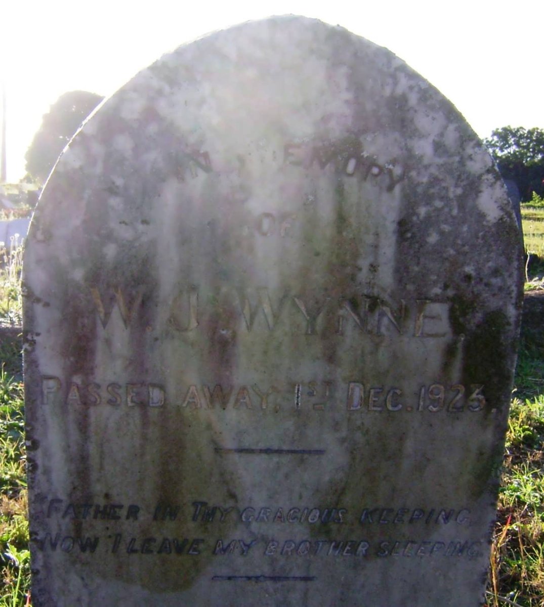 WYNNE W.J. -1923