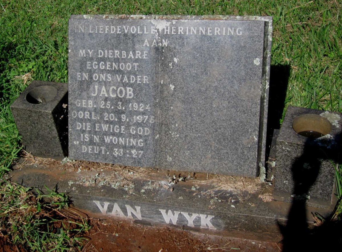 WYK Jacob, van 1924-1975
