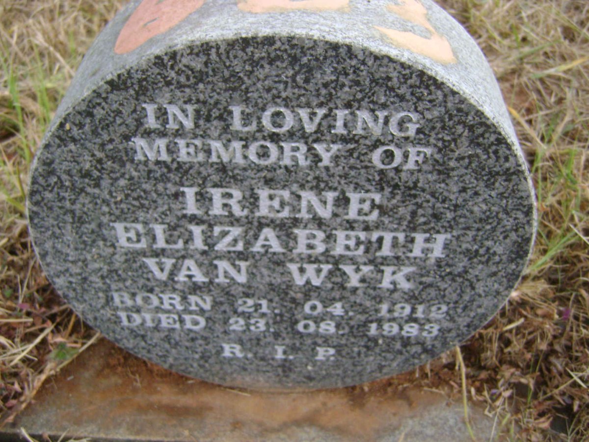 WYK Irene Elizabeth, van 1912-1983