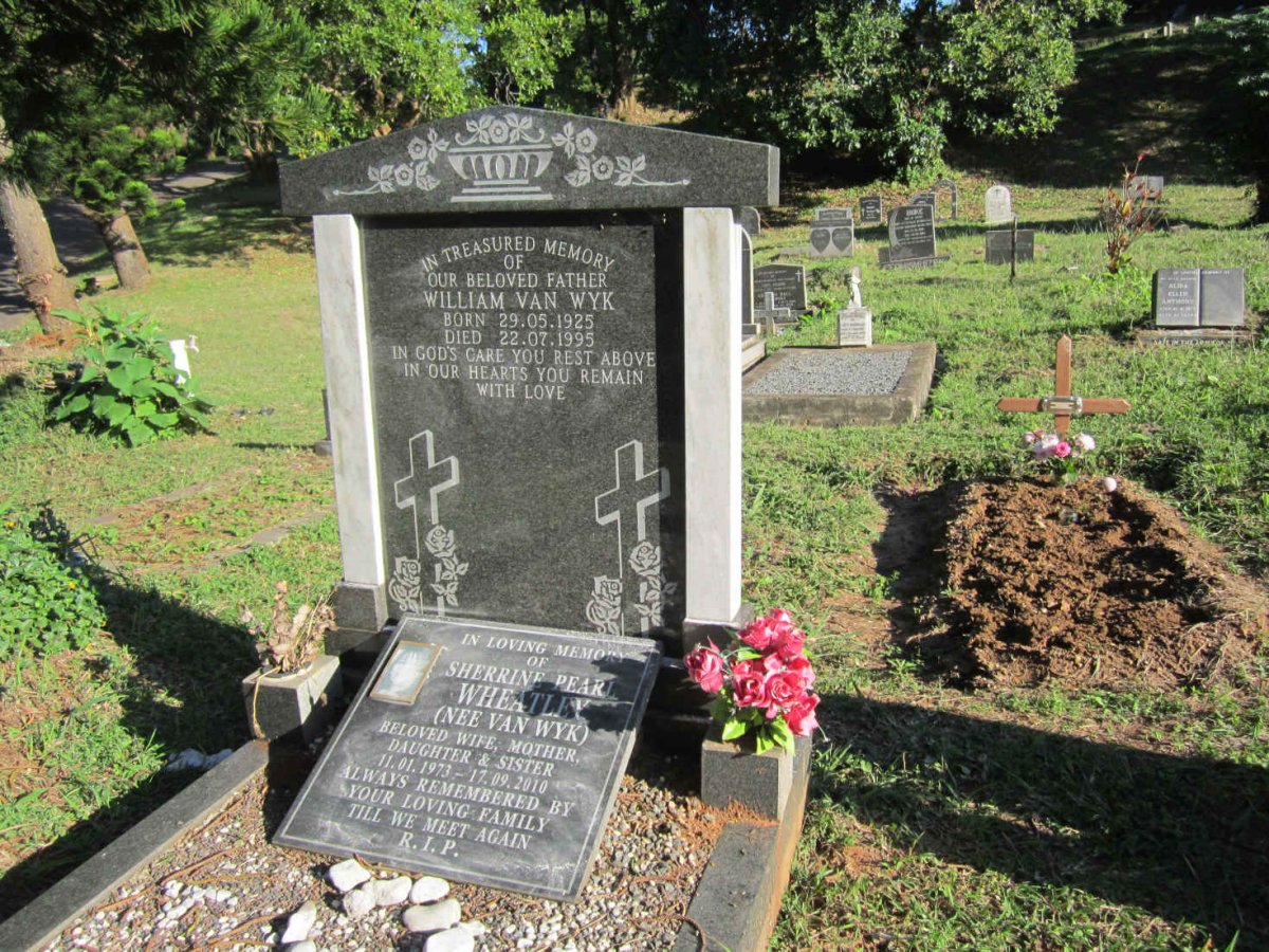 WYK William, van 1925-1995 :: WHEATLEY Sherrine Pearl nee VAN WYK 1973-2010