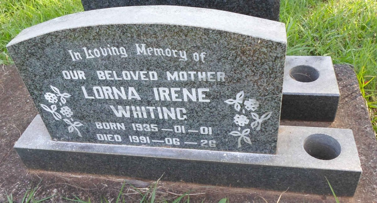 WHITING Lorna Irene 1935-1991