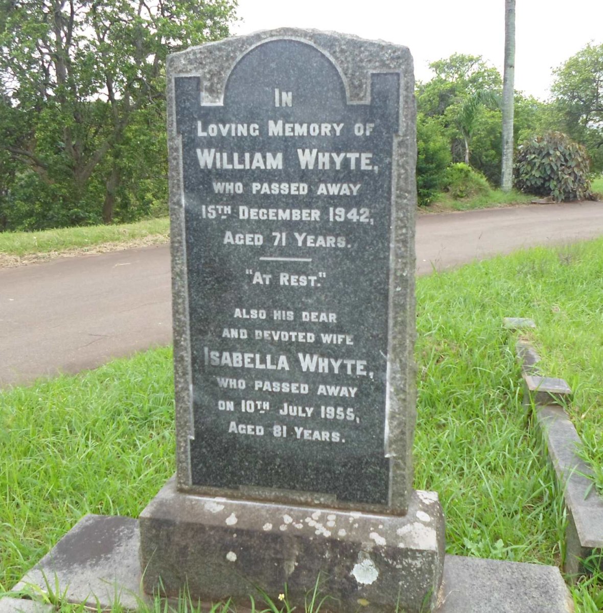 WHYTE William -1942 &amp; Isabella -1955
