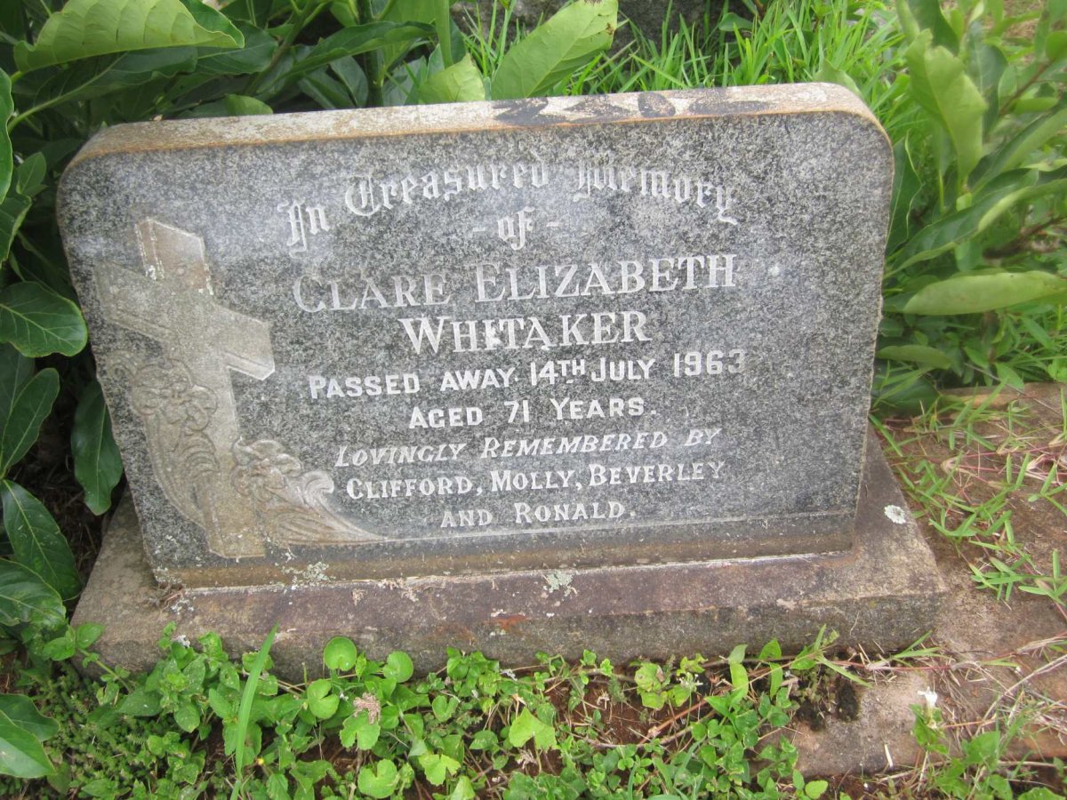 WHITAKER Clare Elizabeth -1963