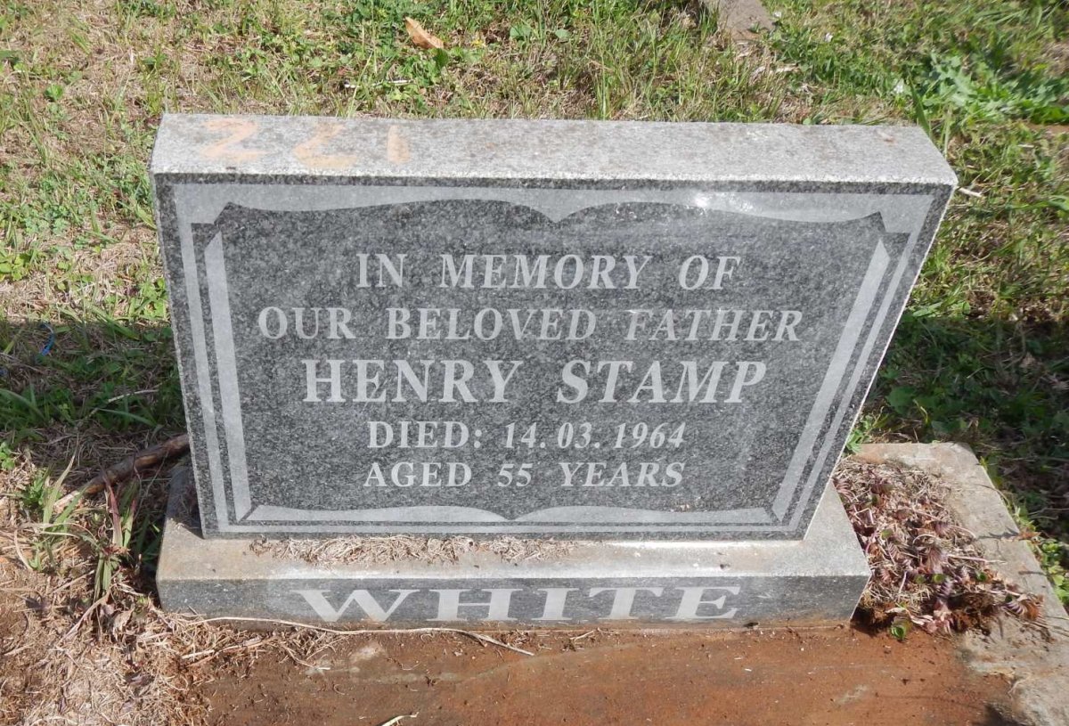 WHITE Henry Stamp -1964