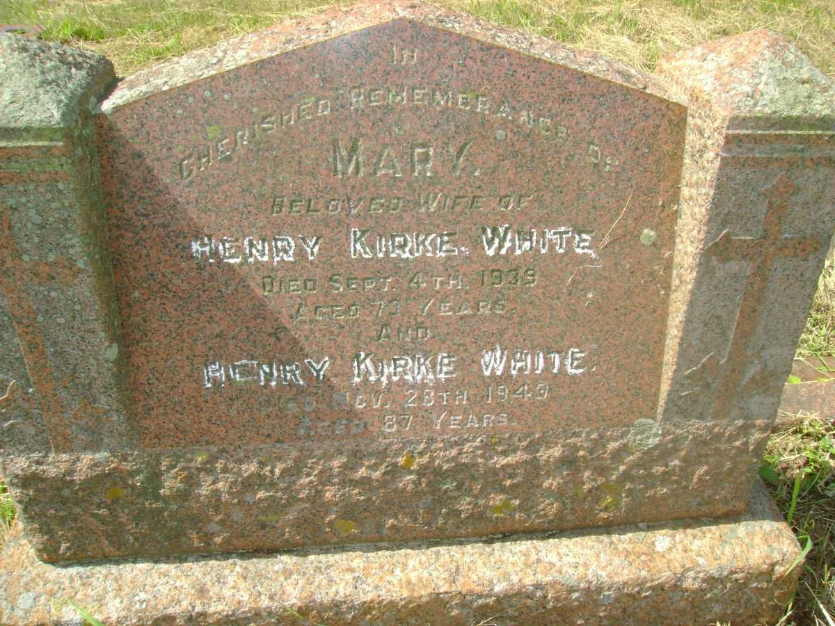 WHITE Henry Kirke -1949 &amp; Mary -1939