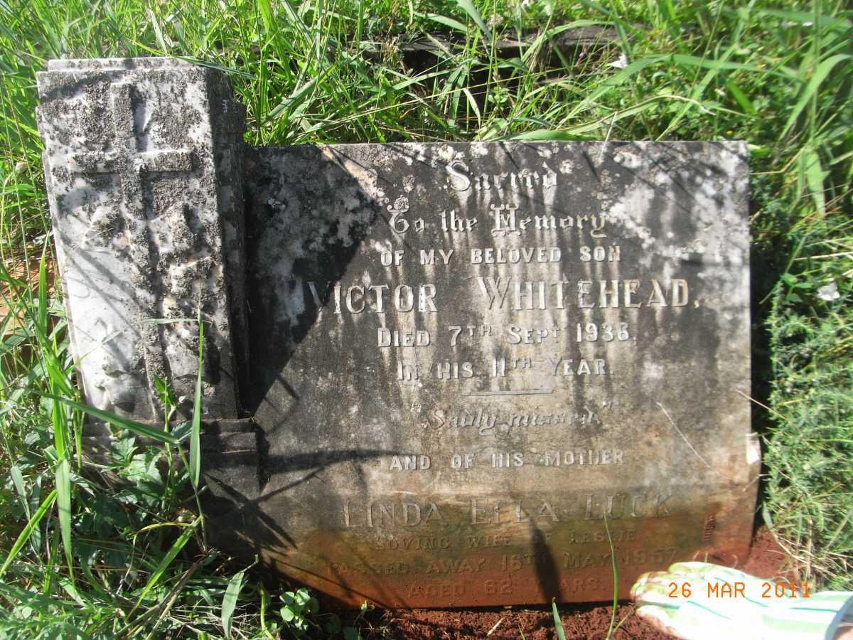 WHITEHEAD Victor -1936 :: LUCK Linda Ella -1957