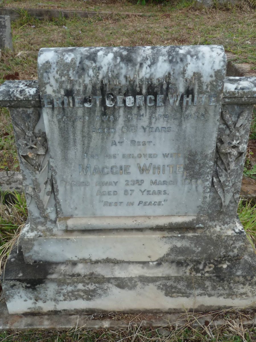WHITE Ernest George -1935 &amp; Maggie -1960