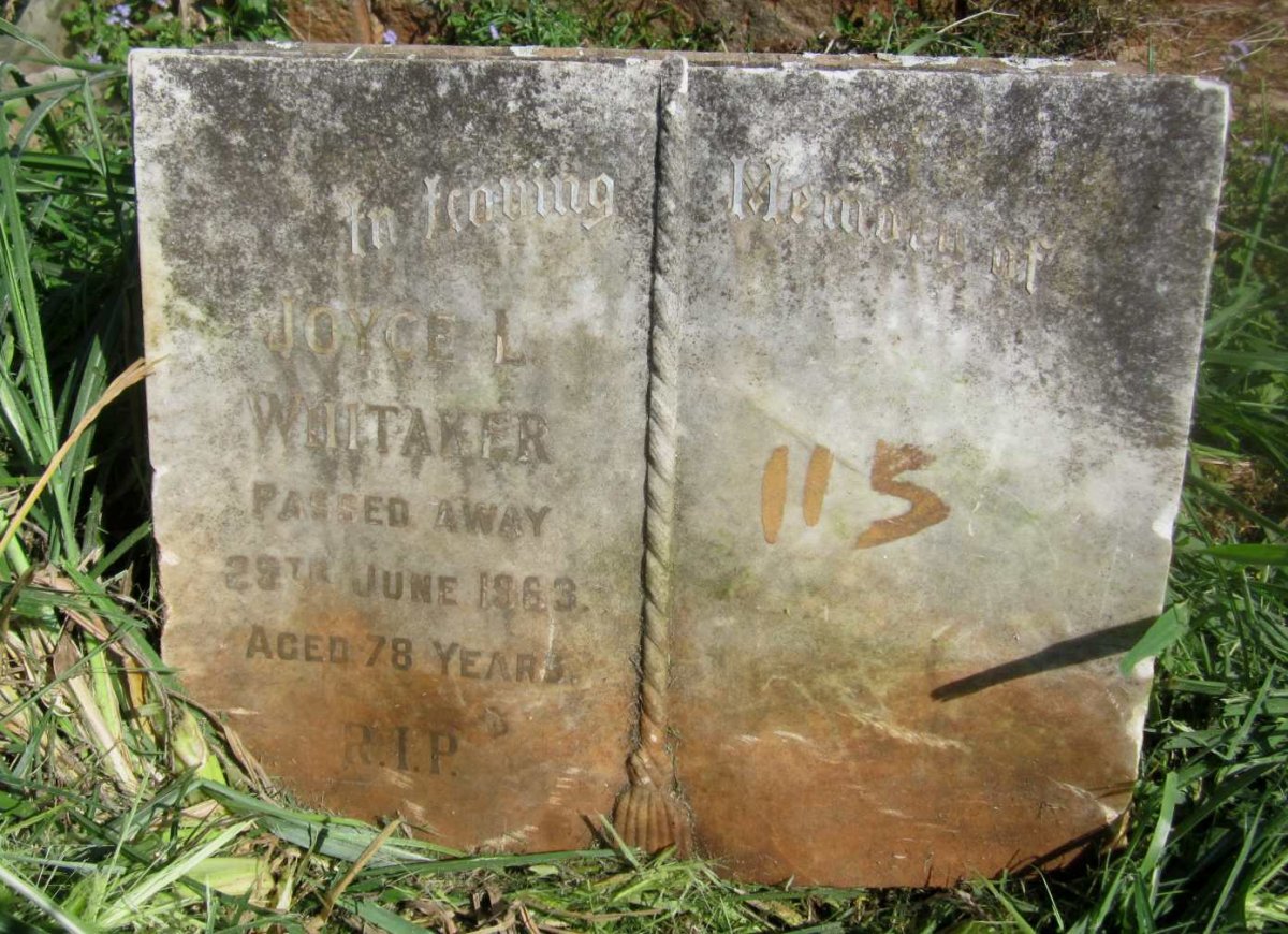 WHITAKER Joyce Leadwood -1963