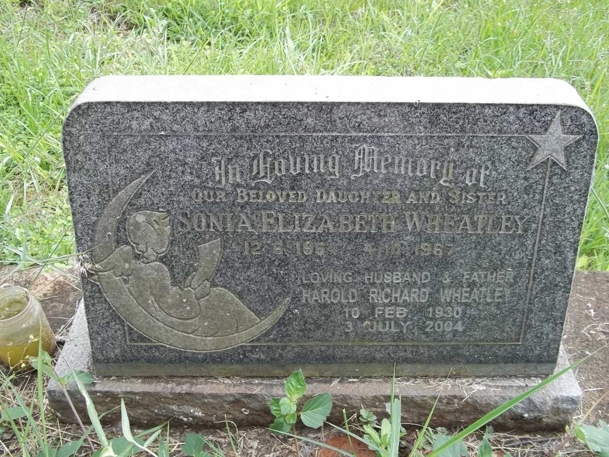 WHEATLEY Sonia Elizabeth 1964-1967 :: WHEATLEY Harold Richard 1930-2004