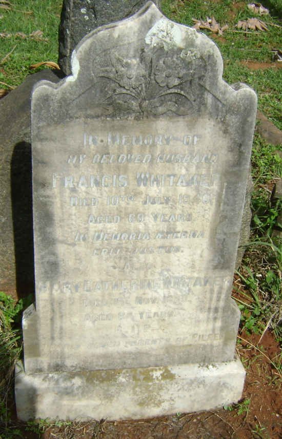 WHITAKER Francis -1940 &amp; Mary Catherine -1950