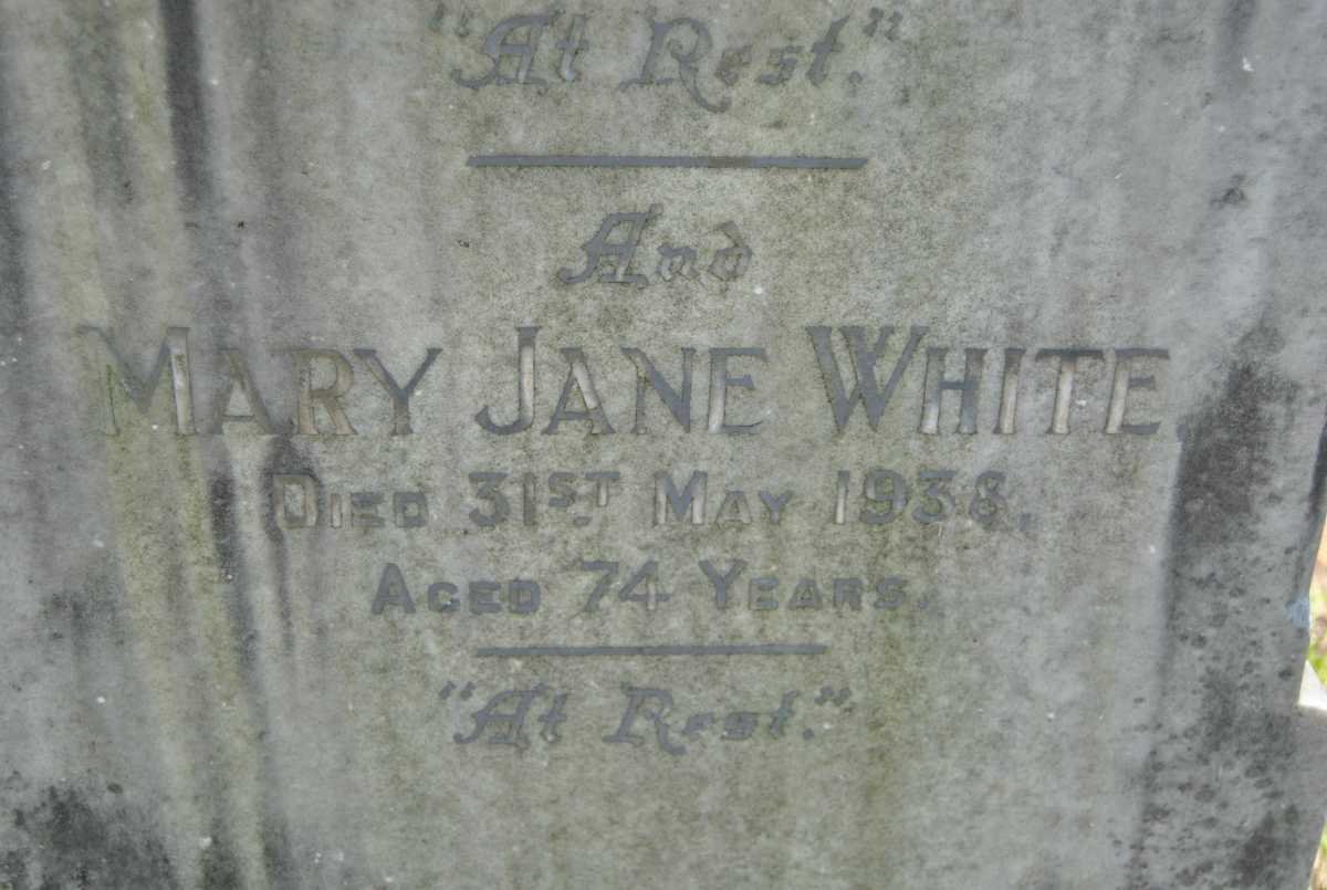 WHITE John -1929 &amp; Mary Jane -1938