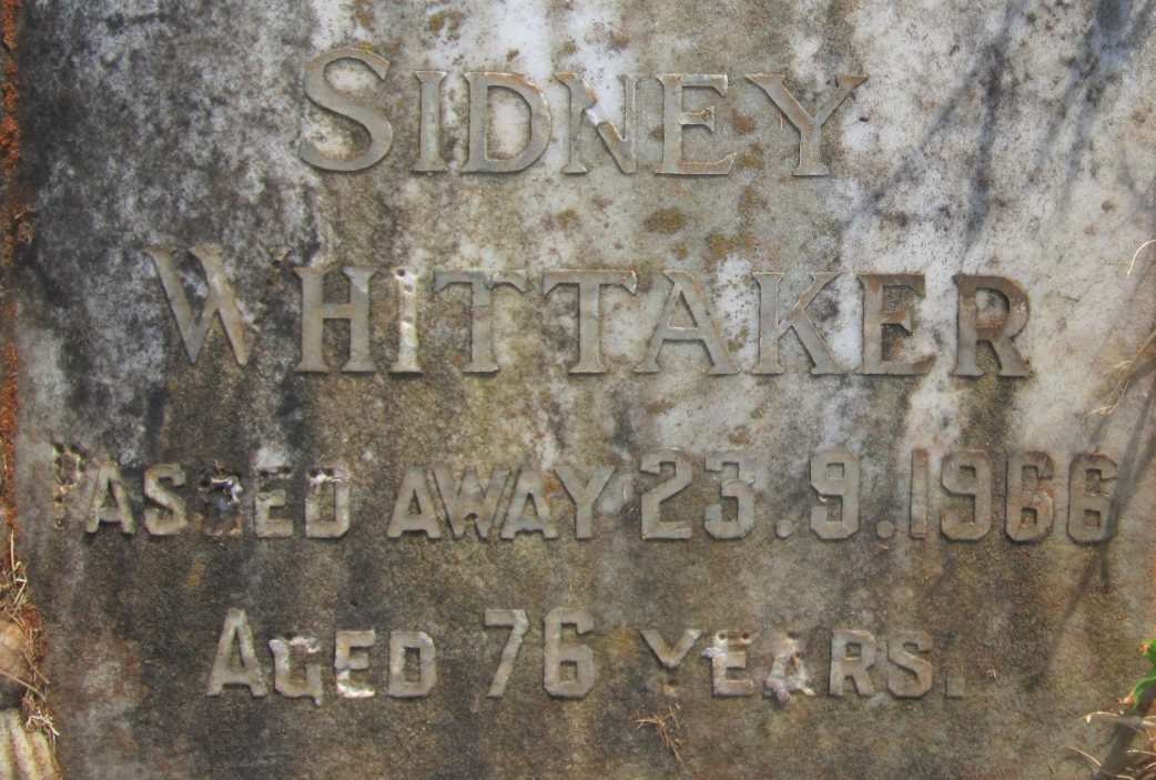 WHITTAKER Sidney -1966