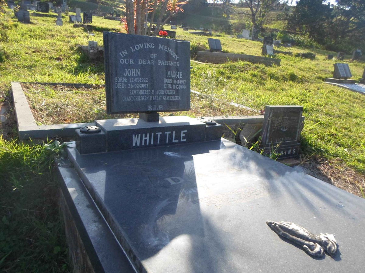 WHITTLE John 1922-2002 &amp; Maggie 1917-1990 :: WHITTLE Diana Gladys -1961