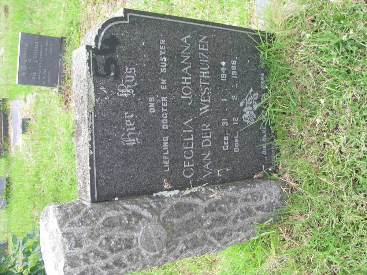 WESTHUIZEN Cecilia Johanna, van der 1944-1966