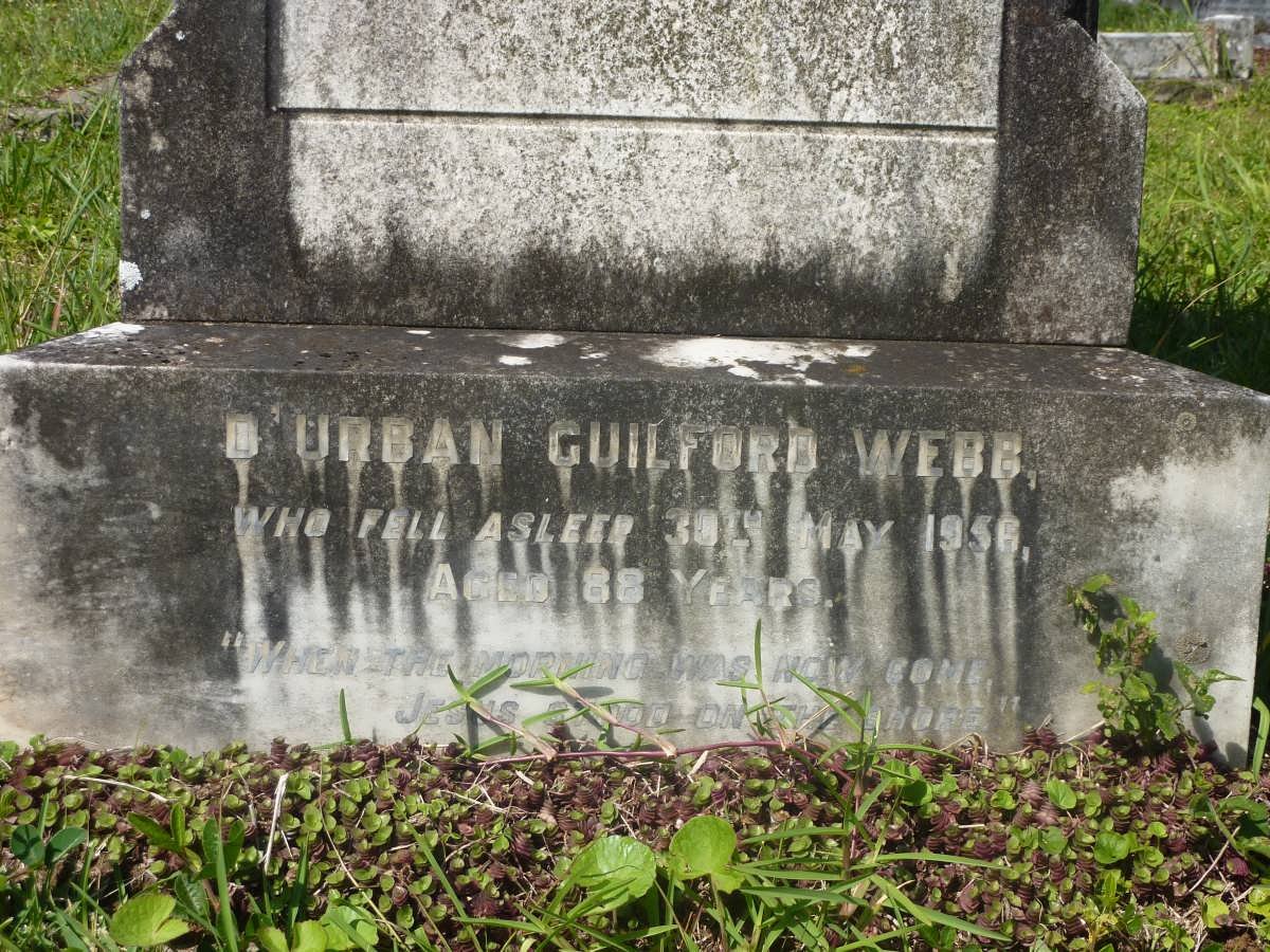 WEBB D’Urban Guilford -1956 &amp; Elizabeth Emma -1932