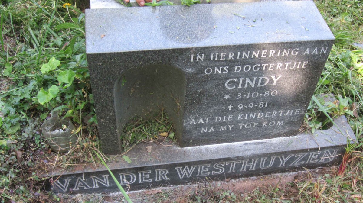 WESTHUYZEN Cindy, van der 1980-1981