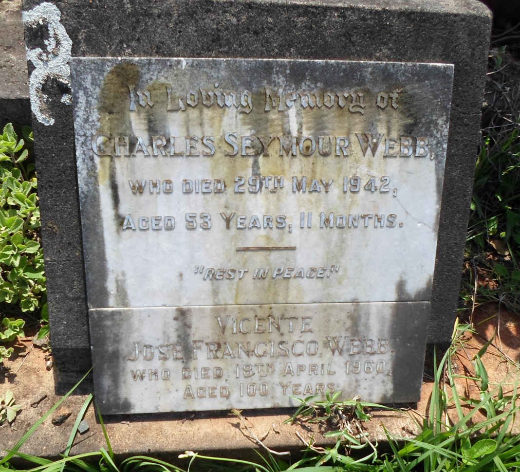 WEBB Charles Seymour -1942 :: WEBB Vicente Jose Francisco -1960