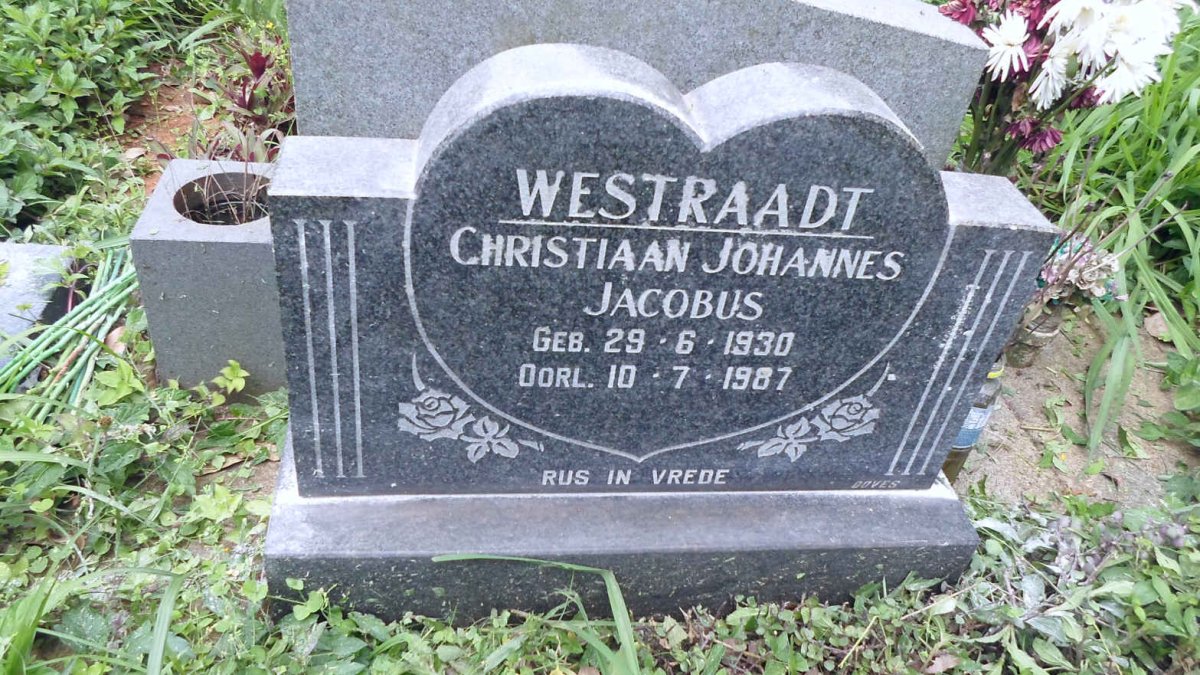WESTRAADT Christiaan Johannes Jacobus 1930-1987