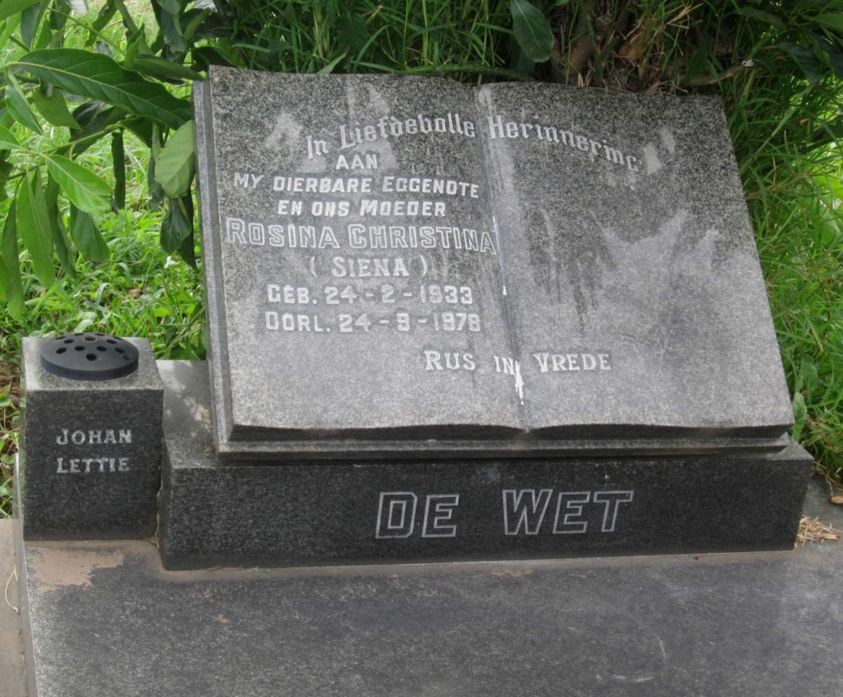WET Rosina Christina, de 1933-1978