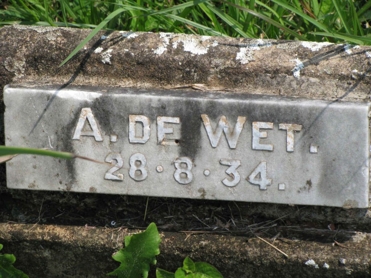 WET A., de -1934