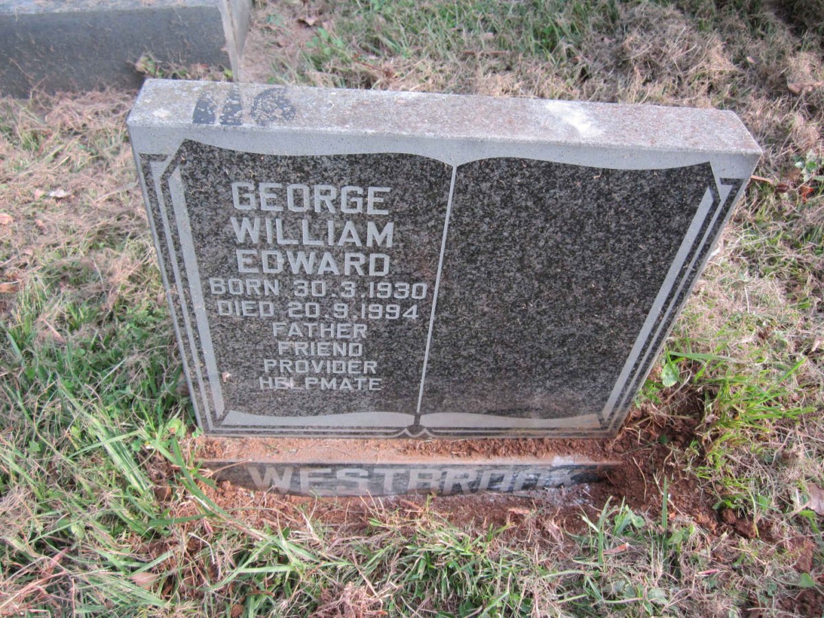 WESTBROOK George William Edward 1930-1994