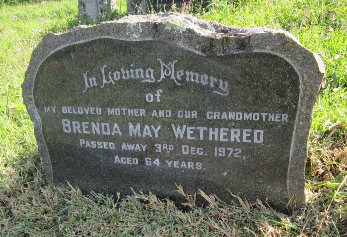 WETHERED Brenda May -1972