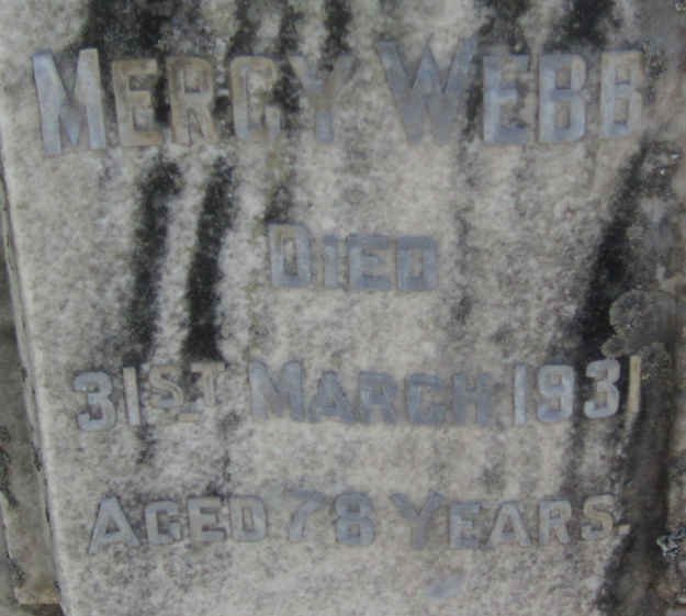WEBB Mercy -1931