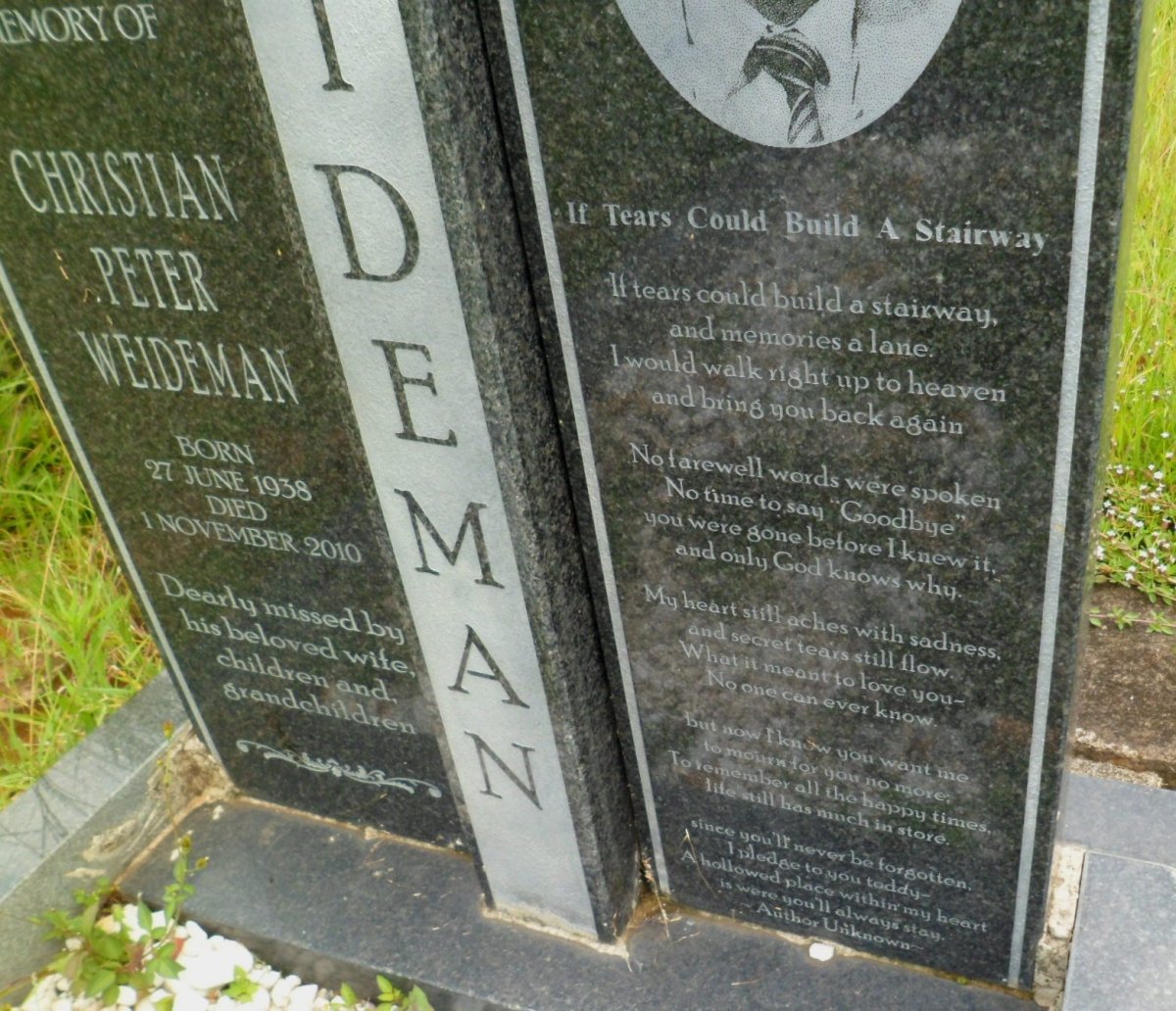 WEIDEMAN Christian Peter 1938-2010