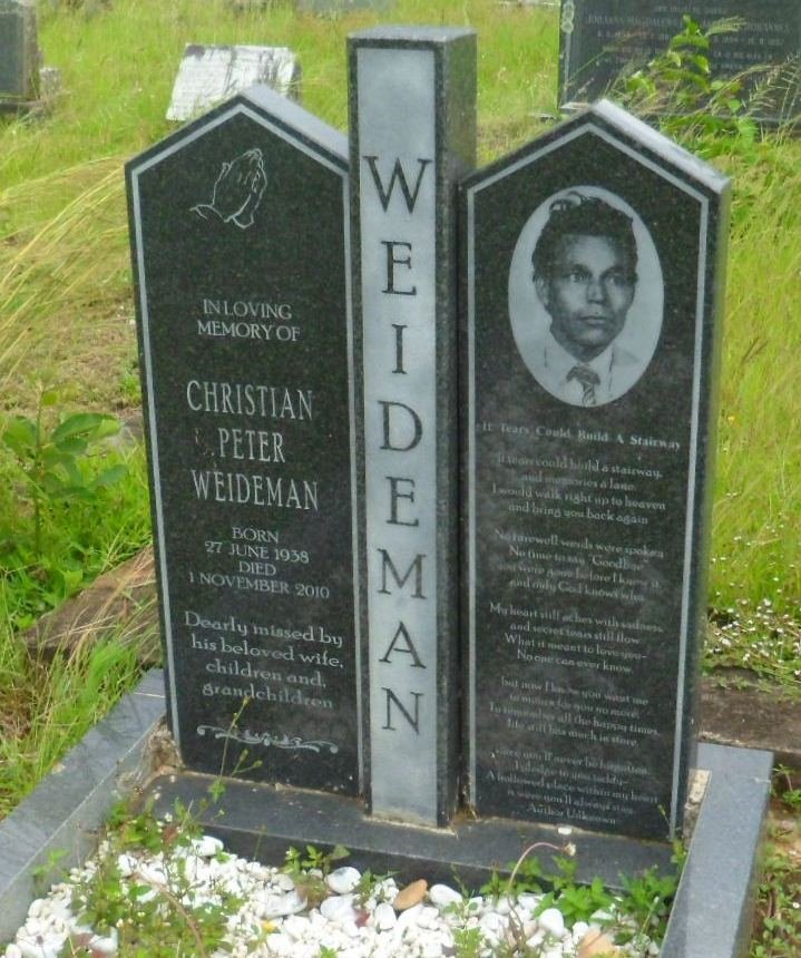 WEIDEMAN Christian Peter 1938-2010