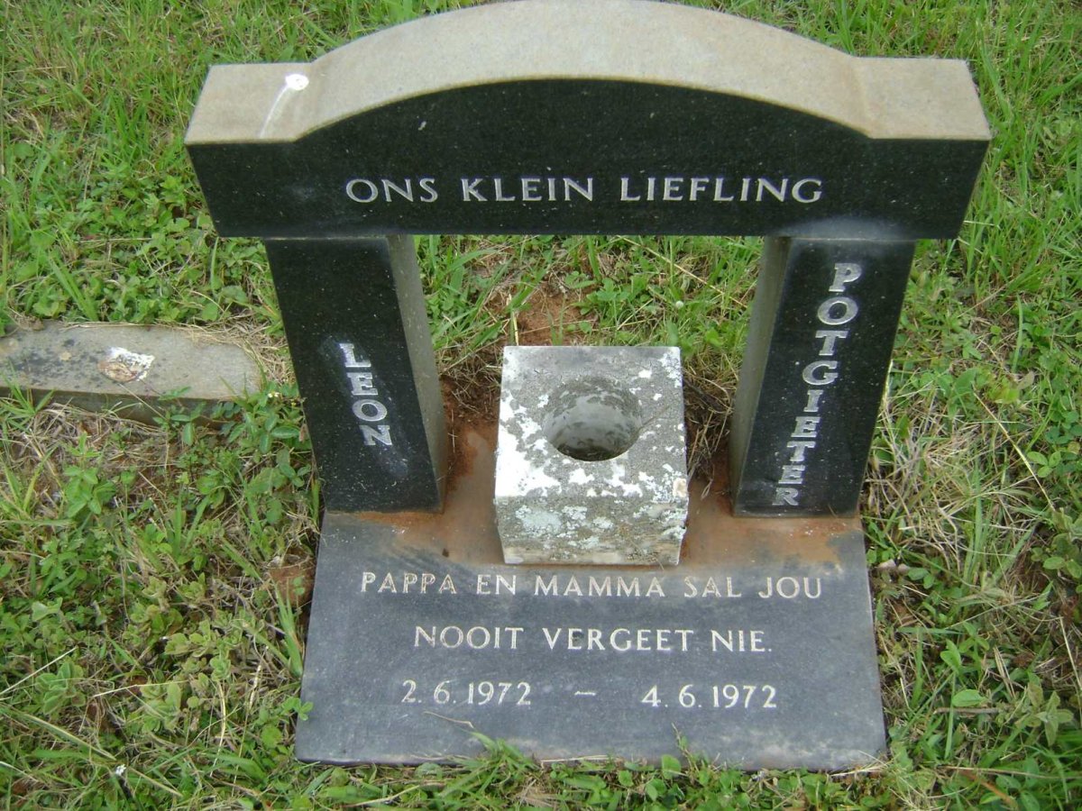 WENTZEL Frederick Jacobus 1914-1992 :: POTGIETER Leon 1972-1972