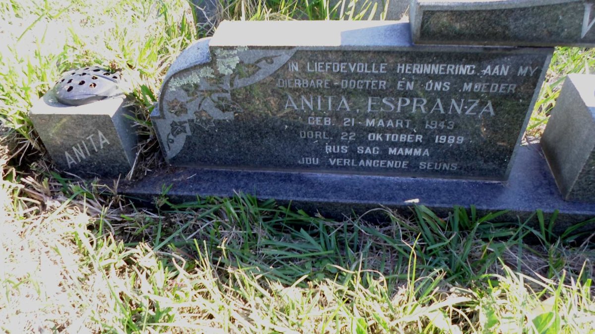 WESSELS Anita ESPRANZA 1943-1989
