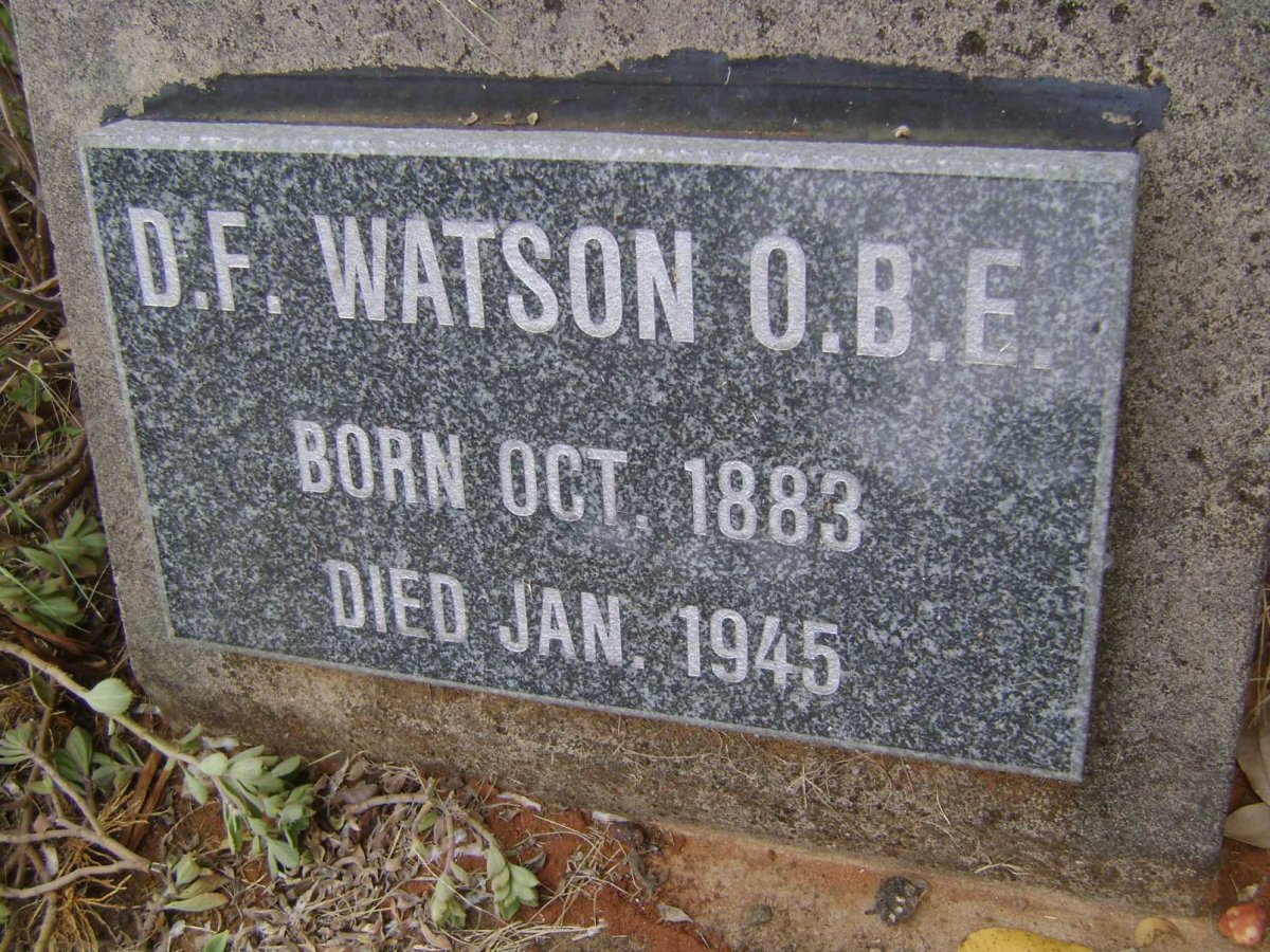 WATSON D.F. 1883-1945