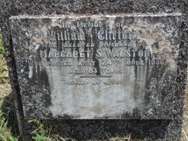 WALSTON Margaret S. -1936