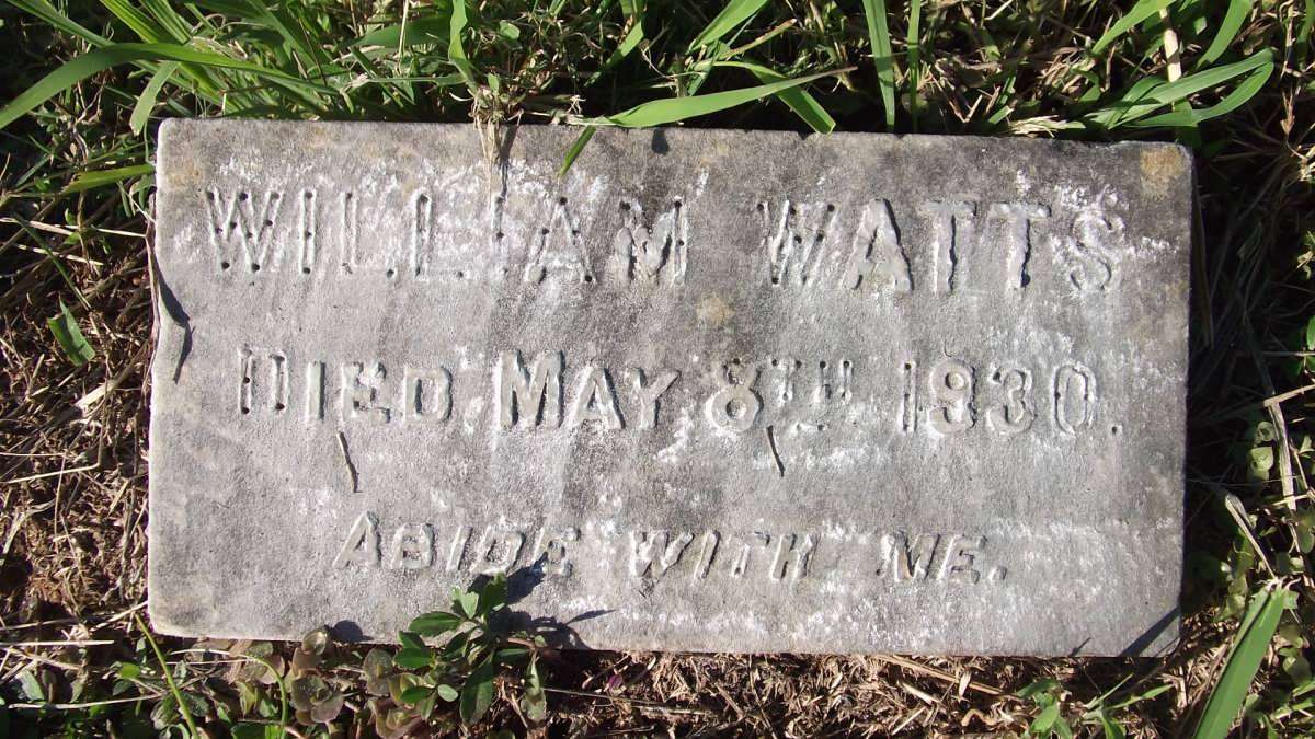 WATTS William -1930