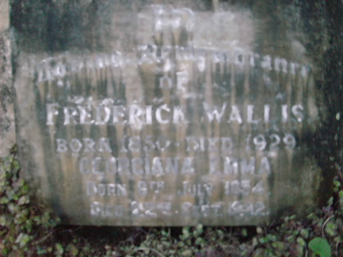 WALLIS Frederick 1850-1929  &amp; Georgina Emma 1854-1942