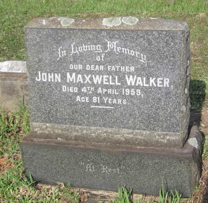 WALKER John Maxwell -1959